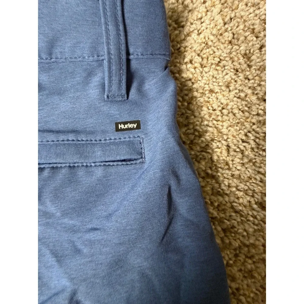 Hurley Mens Dri-FIT Hybrid Walk Shorts Blue Size 32 Heathered Boardshorts